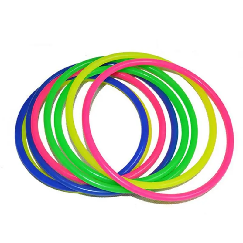 12pcs Plastic Toss Rings Kids Kids Kids Outdoor Toys Toss Game for Carnival Garden Backyard Outdoor Games (Random Color) 2