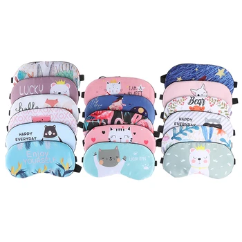 

Creative Lovely Cotton Sleeping Mask Eyepatch Eye Cover For Eye Travel Relax Sleeping Aid Eye Patch Shading Eye Mask