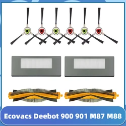 Filtro HEPA principal Cepillo Lateral paño de mopa juego de repuesto para Ecovacs Deebot 900 901 M87 M88 piezas de Robot aspirador Accesorios