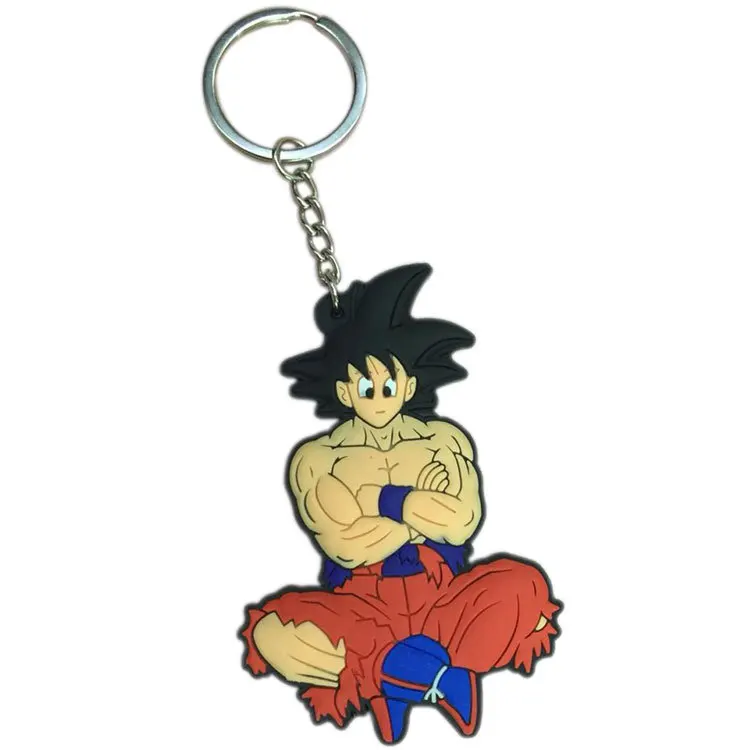 Брелок Dragon Ball Super Saiyan, брелок для ключей, кулон с драконом, рекламный подарок, двухсторонняя цепочка для ключей, Сунь Укун