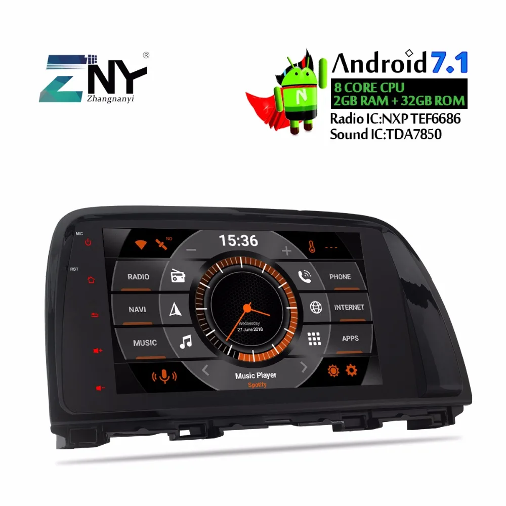 Автомагнитола на Android 7 1 для Mazda Авторадио стерео CX5 2012 2013 2014 2015 9 дюймов IPS RDS Wi Fi GPS