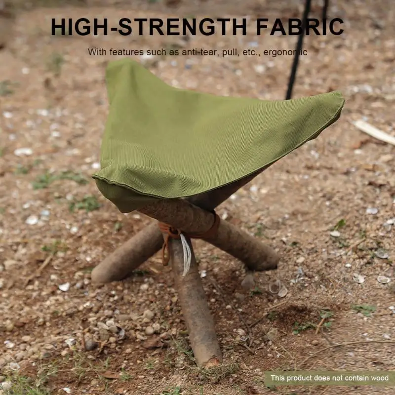 Portable Folding Tripod Stool Cloth Travel Fishing Hiking Camping Chair Picnic Multitool Finishing Accessories Outdoor Equipment folding chair retractable stool fishing accessory