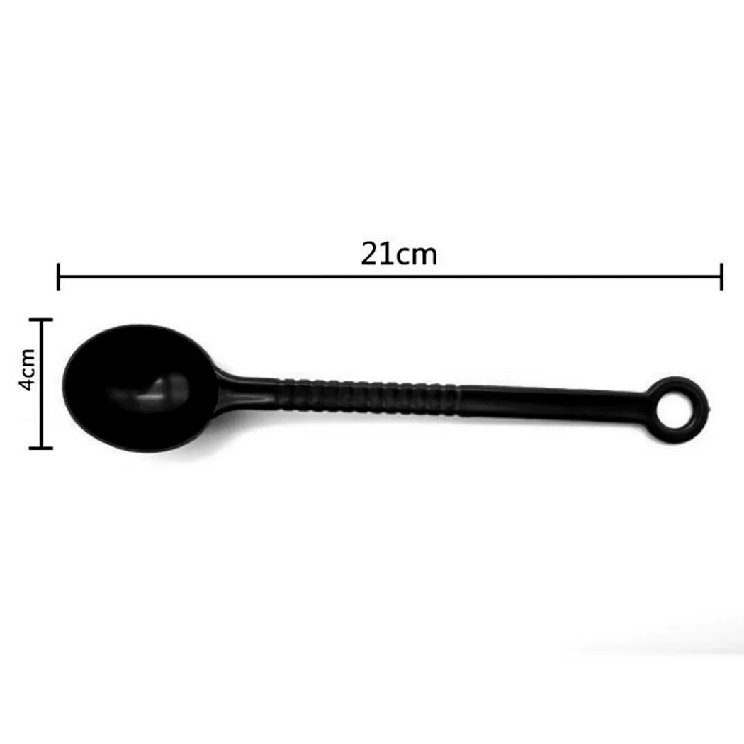 

5Pcs 15g Brown Plastic Bendable Fruit Powder Spoon Ice Cream Milk Tea Coffee Powder Seasoning Scoop Refillable For Kitchen
