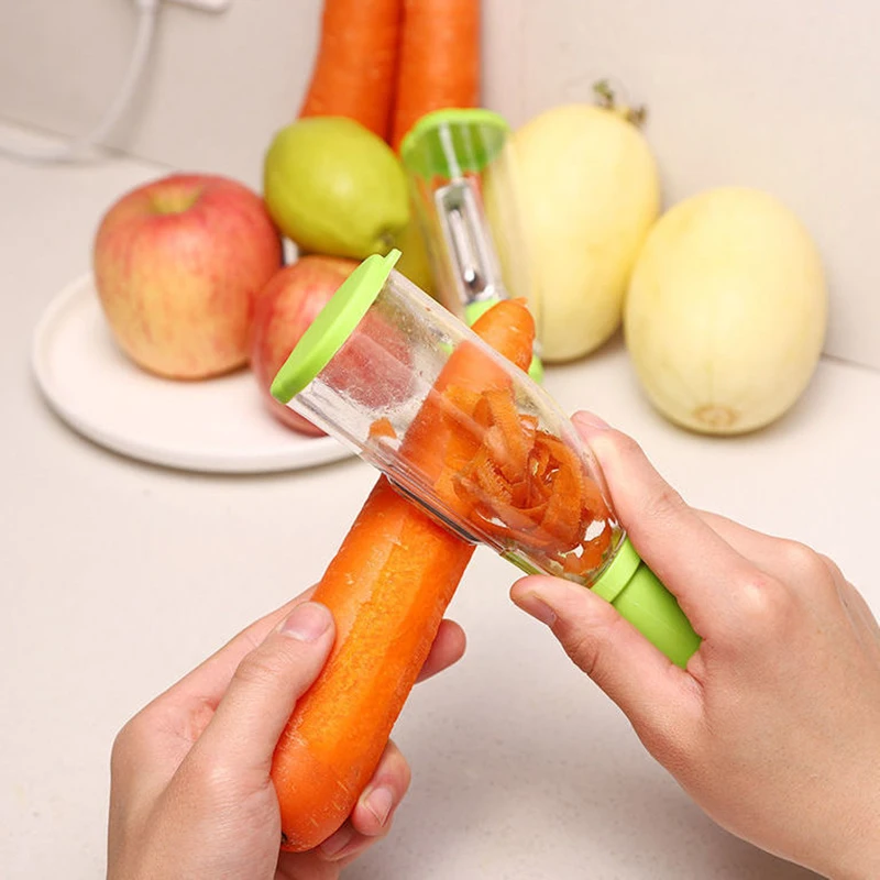 Dropship Convenient Storage Peeling Knife With Tube - Potato