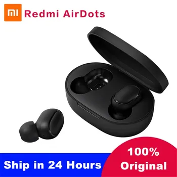 Стереонаушники беспроводные Xiaomi Redmi Airdots, гарнитура с микрофоном TWS, передает басы, Bluetooth 5.0, ИИ управление