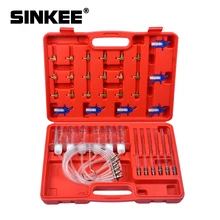 Yeni dizel enjektör akış ölçer Test kiti Common Rail adaptörü yakıt Test cihazı seti