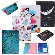 Чехол с рисунком цветка дерева бабочки для samsung Galaxy Tab 4 10,1 T530 T531 T535 SM-T530 бумажник для планшета из искусственной кожи чехол