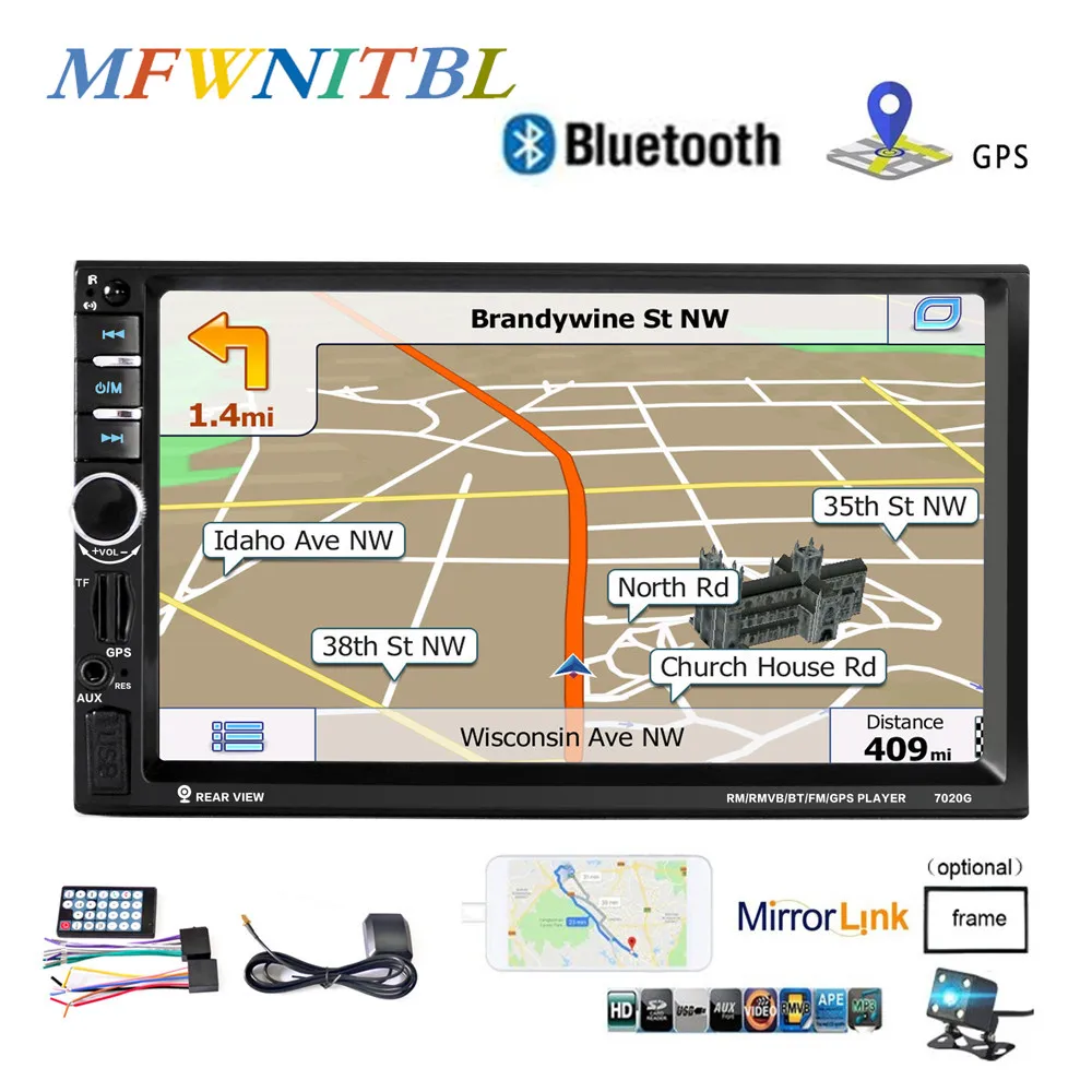 LTBFM Авторадио 2 din gps 7 дюймов сенсорный экран автомобильное радио 2din