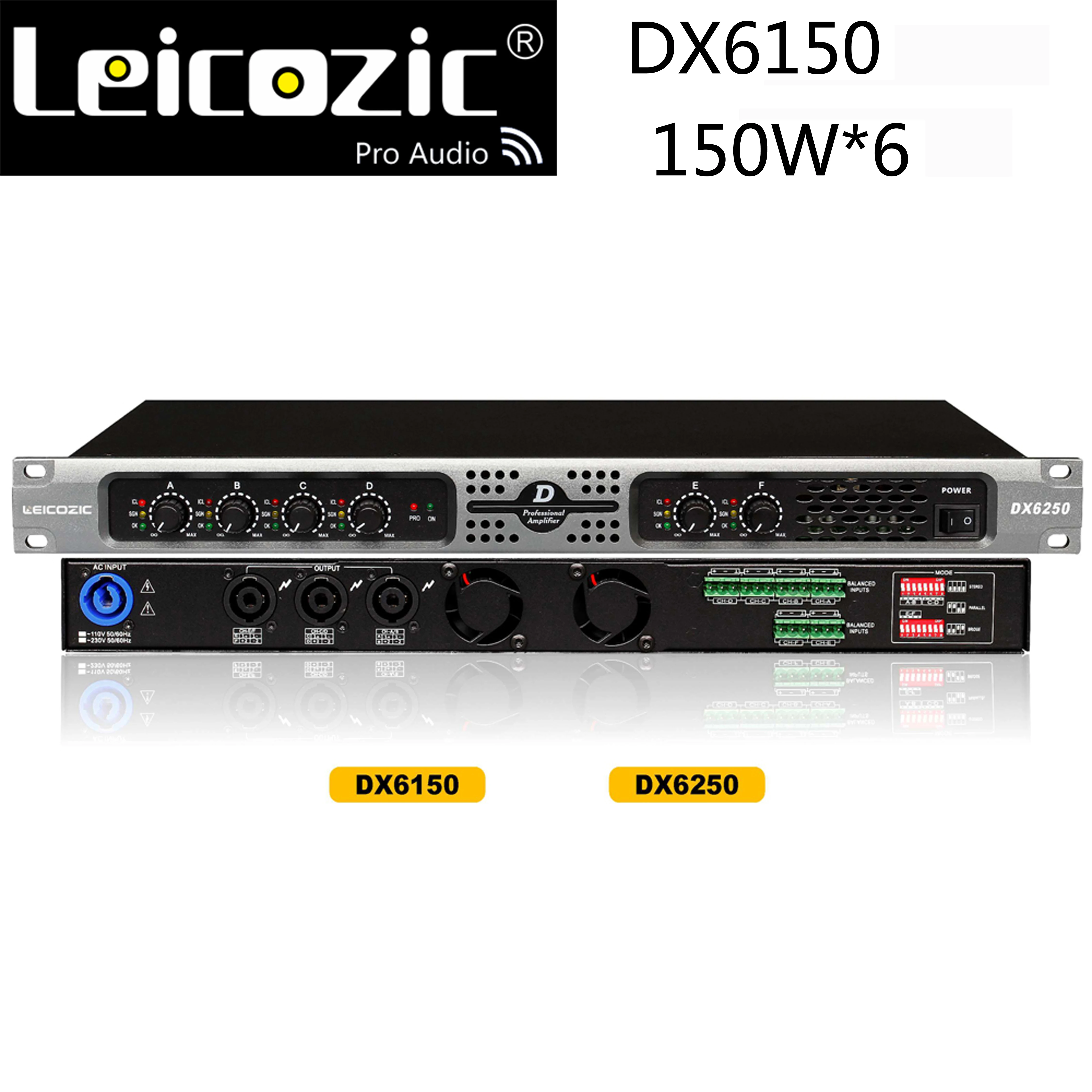 Leicozic DX6150 6 channel amplifier class d