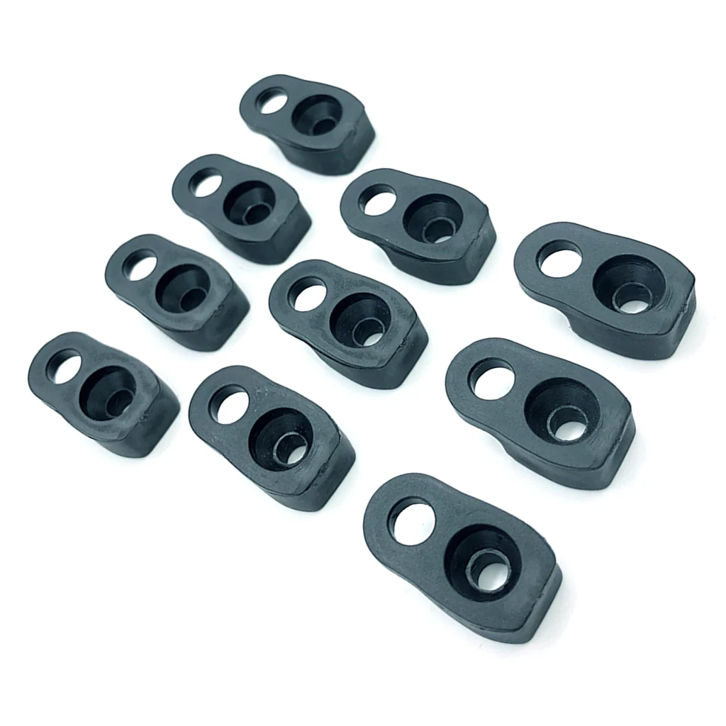 Perfeclan 10pcs Kayak Canoe D Rings Eye Pad Deck Fitting Bungee Cord Kit