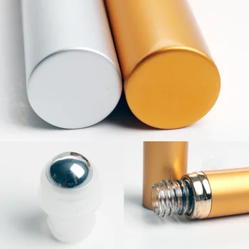 

1Pc Small Delicate 8ml Refillable Simple Roller Ball Perfume Bottle Portable Shell Oil Glass Fragrance Pot Cosmetic Makeup Tools