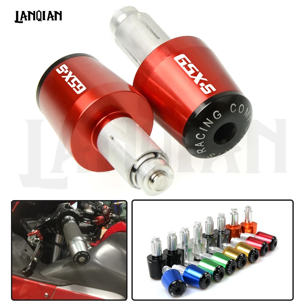 

For SUZUKI GSXS 750 GSXS1000 GSXS 125 1400 Motorcycle Handlebar End 7/8"22MM Handle Bar End Cap GSX-S 750 1000 150 Accessories