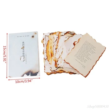 

30 Sheets Lovely Burnt Postcard Letter Birthday Gift Card Wish Message Poster Cards O21 20 Dropshipping