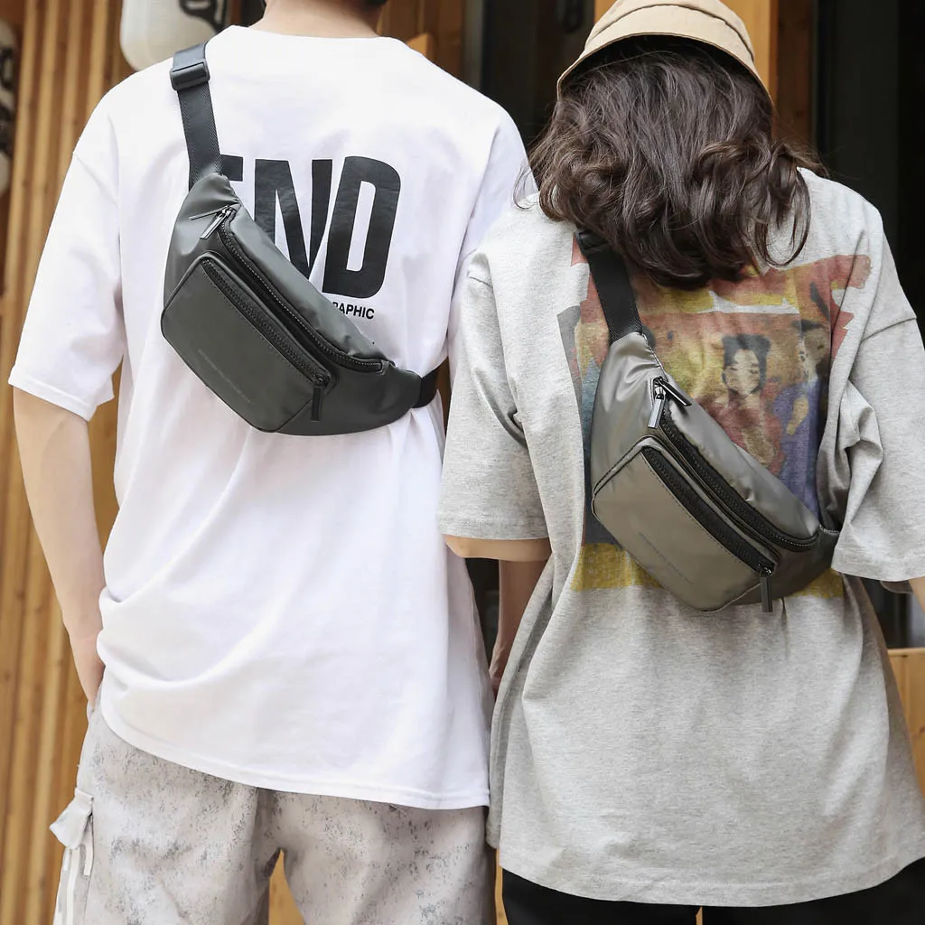 CONEED Fashion Waist Packs Unisex Large Capacity Sports Messenger Shoulder Bag Pouch For Women Run Outdoor Sports Chest Bag