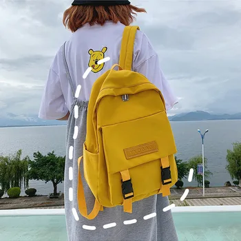 

New Travel Backpack for Women Teenage girls Schoolbag Fashion Multi-pocket College style Bag Female Waterproof nylon Backpack