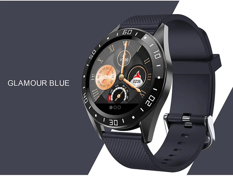 GT105 1.22inch Smartwatch Men Women Heart Rate Blood Pressure Monitor Smart Watch With Weather Push Music Control Call | Электроника