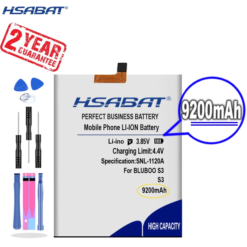 Сменный аккумулятор HSABAT 9200 мА · ч для BLUBOO S3 | Мобильные телефоны и аксессуары