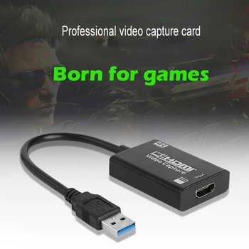 

Video Tuner Box Grabber Compatible 4K/30Hz 1080P Ultra HD HDMI Video Recorder HDMI to USB Video Recorder Card Dongle