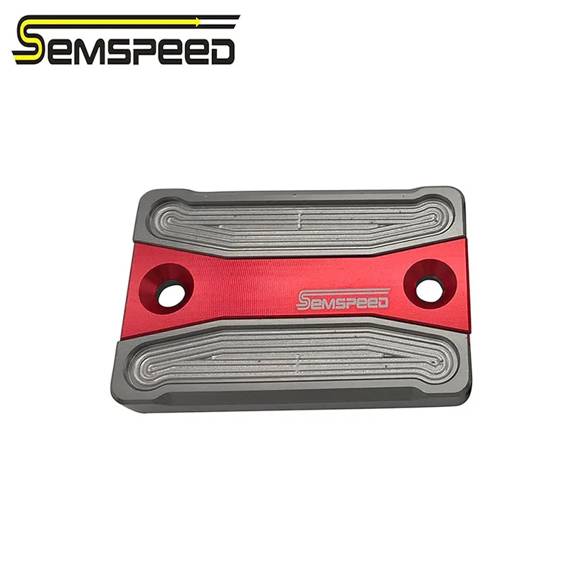 Red Semspeed CNC алюминий мотоцикл передний тормоз сцепления бачок масло крышка чашки крышка для Honda ADV150 - Цвет: Red