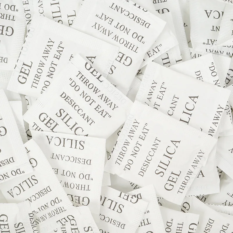 Non-toxic Silica Gel Desiccant 100 Packs Damp Moisture Absorber Dehumidifier for Room Kitchen Clothes Food Storage Home Supplies