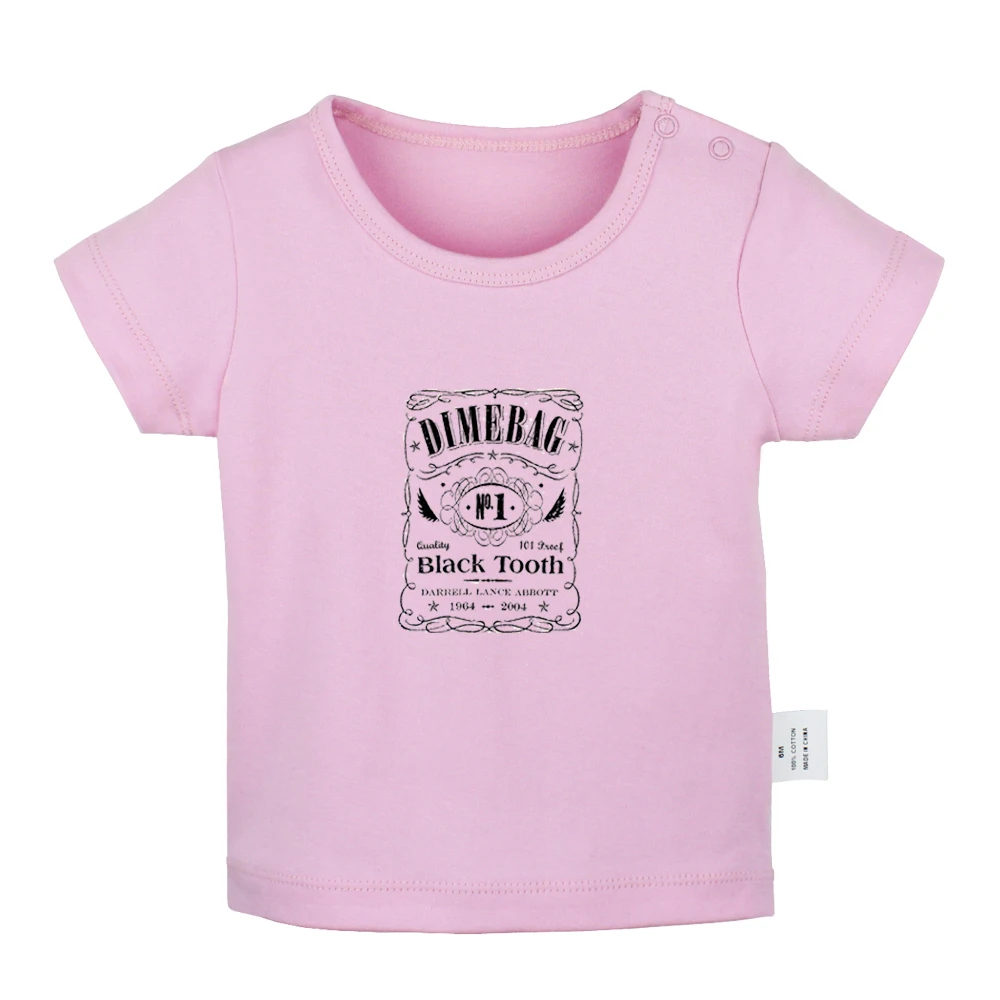 JbBabyYP781D DIMEBAG/футболки для новорожденных с надписью «DARRELL WHISKEY MY CHEMICAL ROMANCE»; однотонные футболки с короткими рукавами для малышей - Цвет: JbBabyYP781D