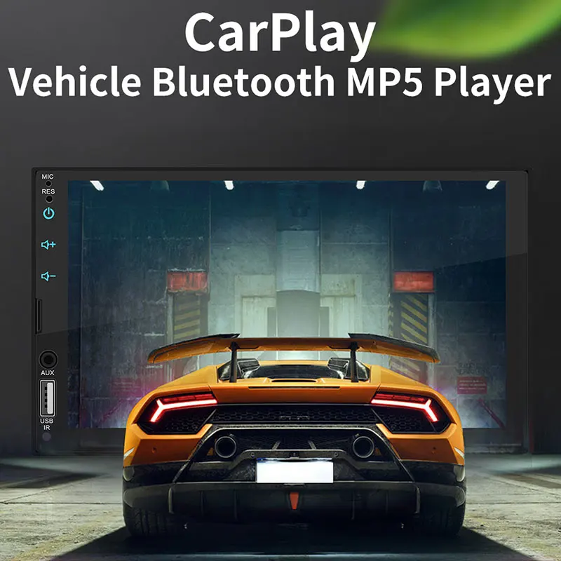 Автомобильный MP5 7 &quotFM/USB/AUX Bluetooth 2DIN автомобильный видеоплеер для Android/Apple
