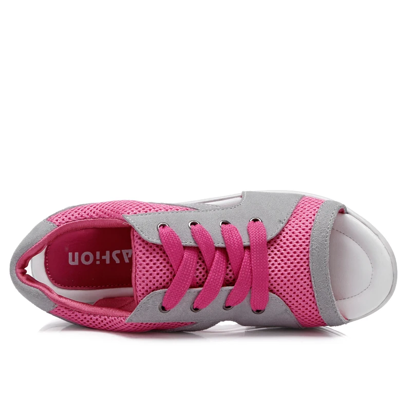 New Wedge Sneaker Slimming Toning Shoes Sandals Thick Bottom Increase Sport Women Fitness Shoes Shock Absorber Jumping Sneakers