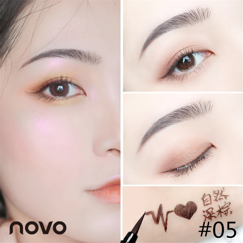 NOVO Cosmetics 6 Color Liquid Eyeliner Pencil Eye Makeup Long Lasting Waterproof Colorful Eye Liner Pen NOVO Cosmetics 6 Color Liquid Eyeliner Pencil Eye Makeup Long Lasting Waterproof Colorful Eye Liner Pen