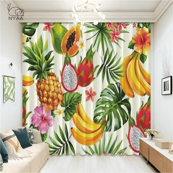 

Cute Pineapple Interior Curtains Partition For Room Japanese Curtains Japanese Decoration Home Bed Curtain Drape Micro-Shading