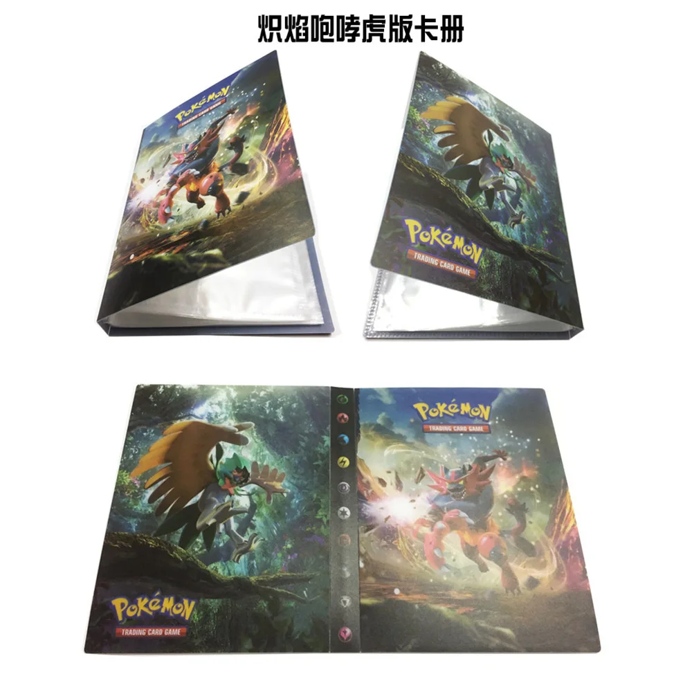 240pcs Cards Holder Album Toys For Novelty Gift Large Capacity Pokemon Cards Book Album Book Top Loaded List Playing Card BC0230 (5)