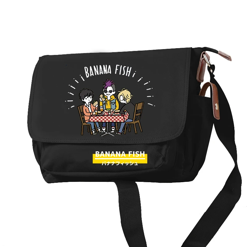 Anime Banana Fish Crossbody Bags Travel Adjustable Shoulder Bag 