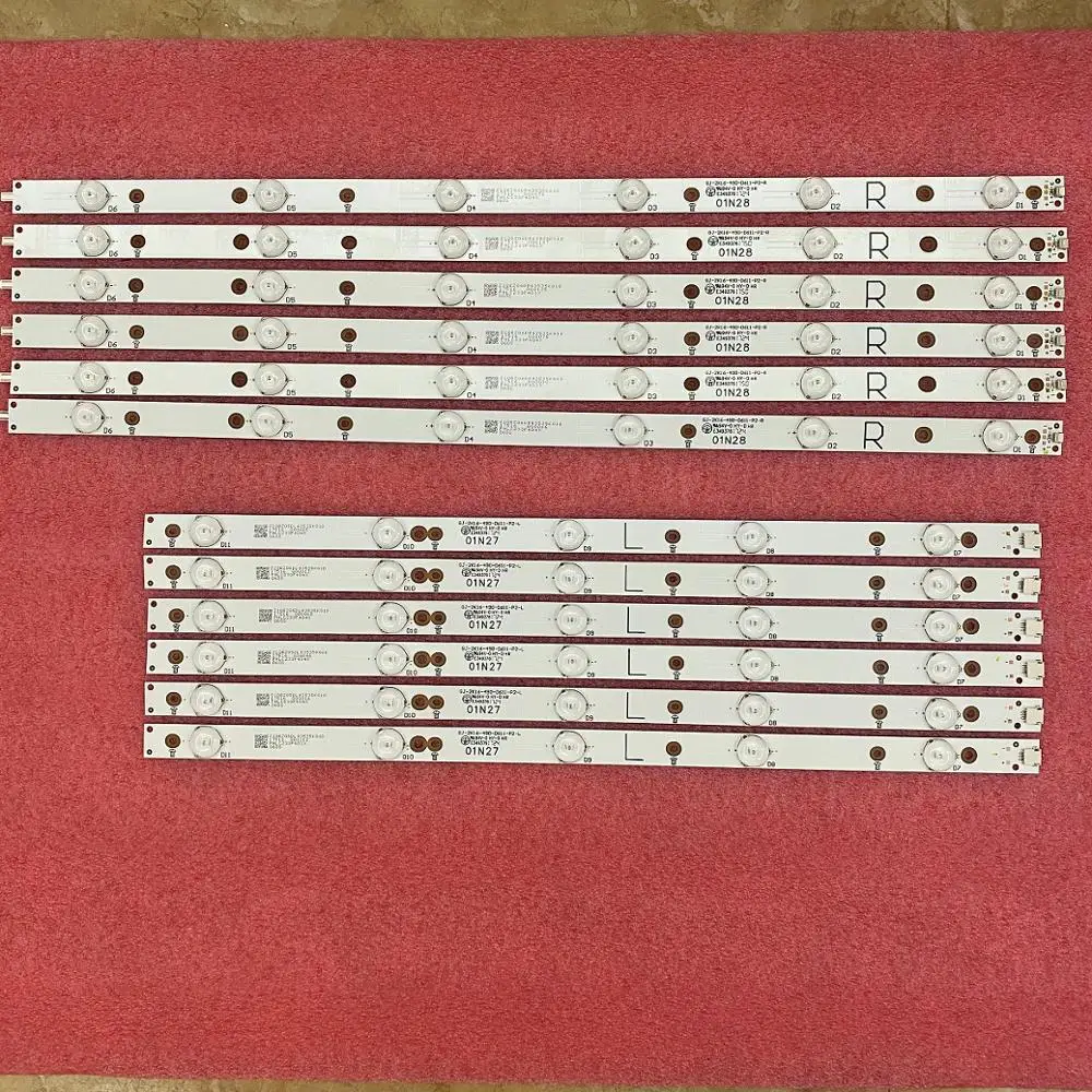 Светодиодная лента 12 шт. для 49PFS5301/12 49PUT4900/60 49PUF6701/T3 TPT490U2 EQYSH LBM490E0602/T3 T3 1/4/12