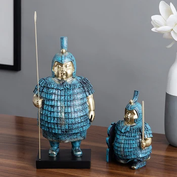 

Resin People Sculpture Living Room Decoration Soldier Statue Home Decor Desk Decoration Home Decore Antique Figurine