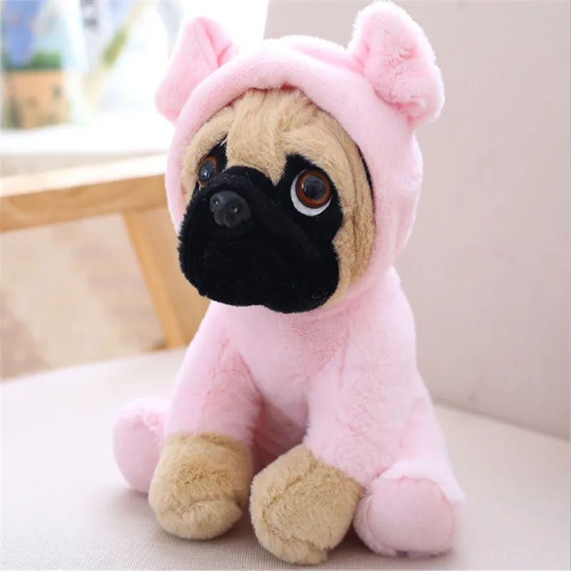 Pig Новая плюшевая игрушка Мопс Милая в виде животного мягкая набивная кукла собака Косплей динозавр слон дети игрушки День рождения Рождественский подарок для детей - Цвет: Pig