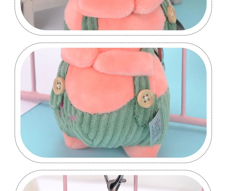Плюшевая сумка с игрушкой кулон милый брелок для ключей кукла бегемотик