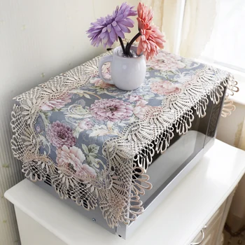 

European Thick Cotton Dust Covers Washing Machine Covers Multi-function Microwave Oven Bedside Table Refrigerator Towel LA584