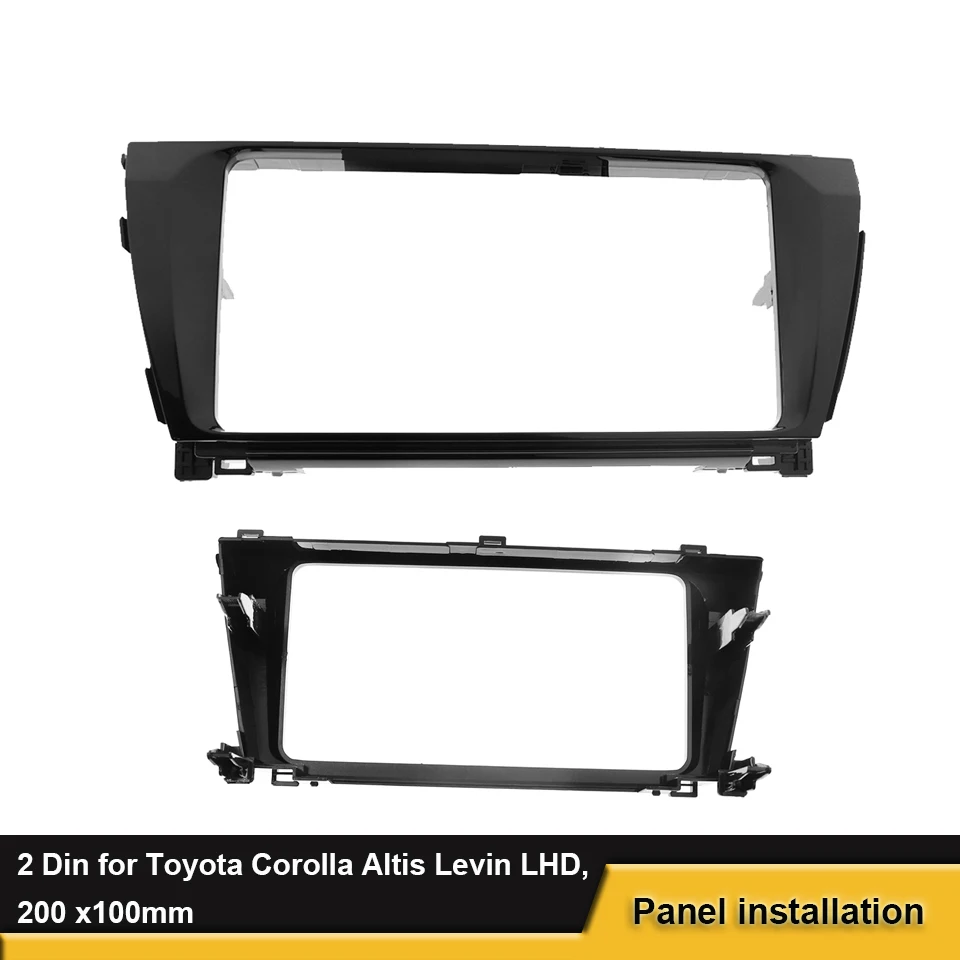 2Din Автомобильная стерео панель для Toyota Corolla Altis Lewin(LHD) левый руль 200x100 мм DVD панель рамка Установка отделка рамка