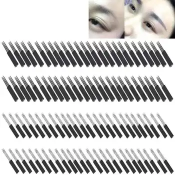 

50pcs Tattoo Needles Microblading Semi-Permanent Eyebrow Tattoo Needle Blade Kit Tatoo Makeup Tools Accessories Set