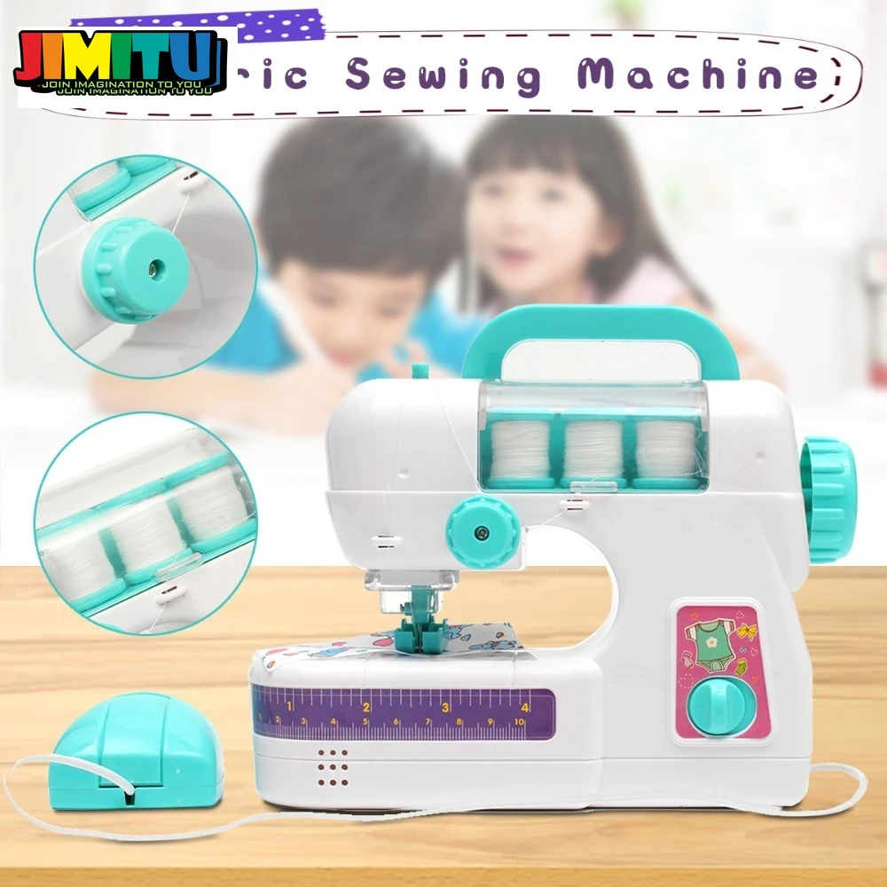 電気ミシンスタジオ機縫うインテリジェンス活動のおもちゃ子供シミュレーション電気ミシン子供のおもちゃ Furniture Toys Aliexpress