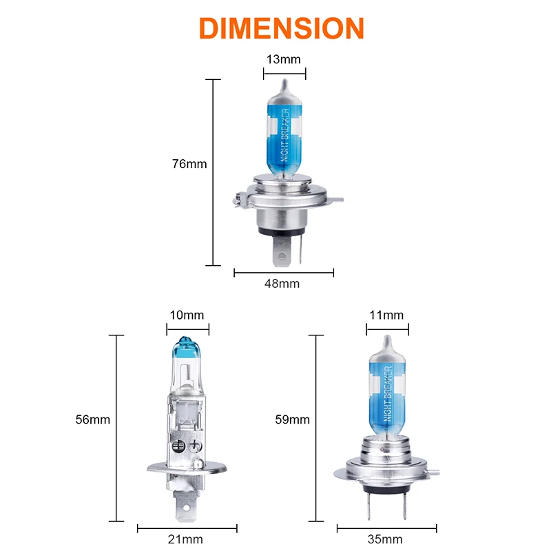 Галогенная лампа OSRAM H1 H4 H7 лазер для ночных выключателей нового поколения + 150%