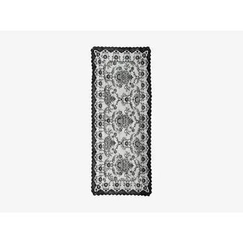 

Knitting Board Patterned Console Cloth Spring Black