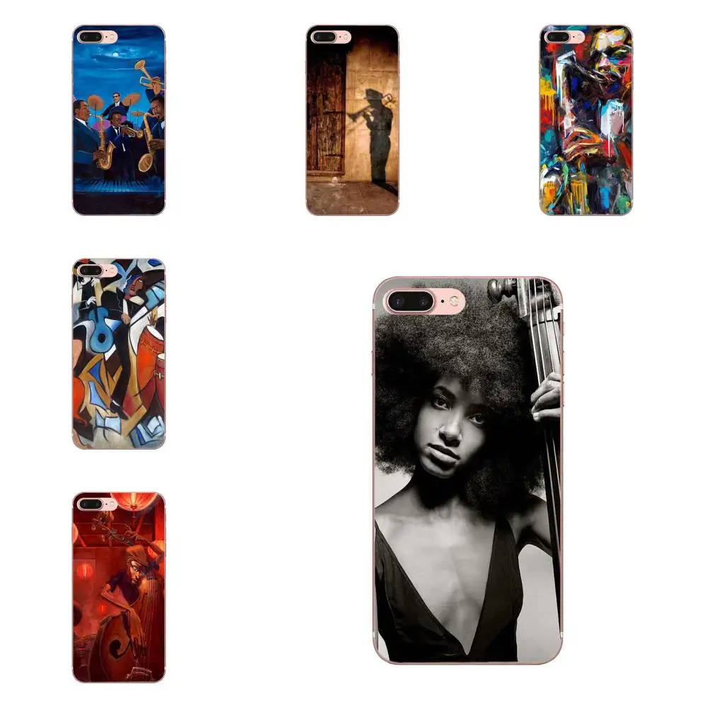 Music Art Jazz Musician Blue Soft TPU Cool Best Cover Case For Xiaomi Redmi mi10 lite Pro Note 9 PRO Max 9s Mi9 K30 K20 5G | Мобильные