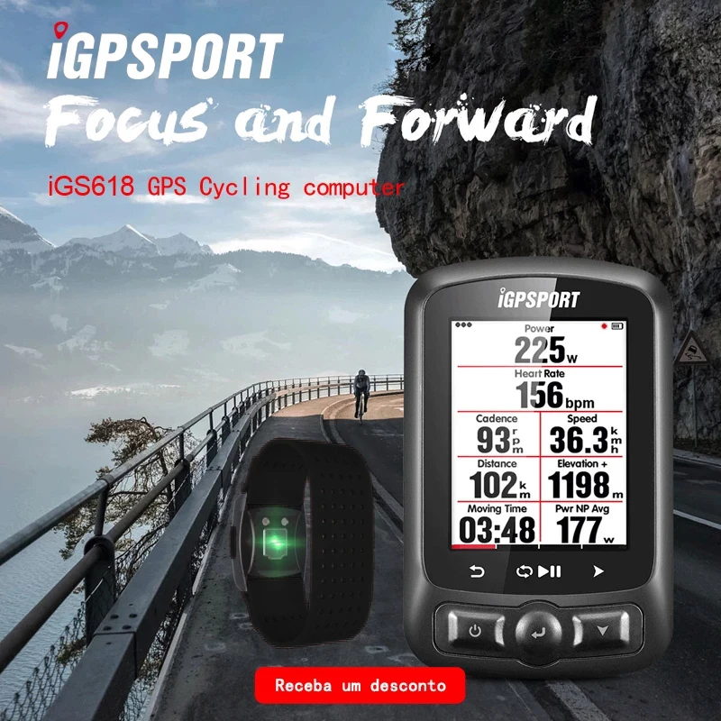 I GPS порт iGS618 велосипедный компьютер gps навигация Спидометр IPX7 HR60 Arm пульсометр Bryton