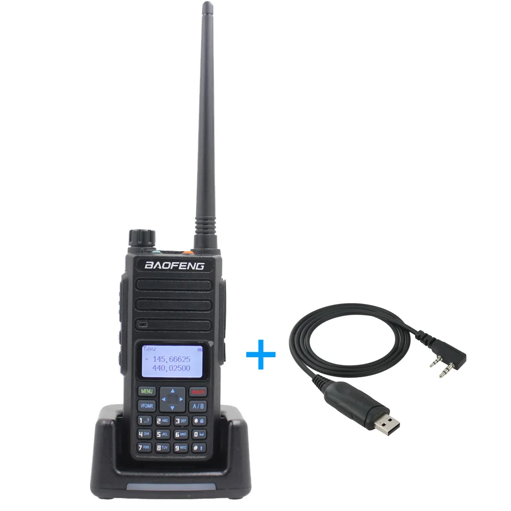 Baofeng иди и болтай Walkie Talkie “иди и 10 км BF-H6 VHF 136-174 МГц UHF 400-520 МГц Ручной портативное Любительское радио 10 Вт Мощный двухстороннее радио - Цвет: BF-H6-USB