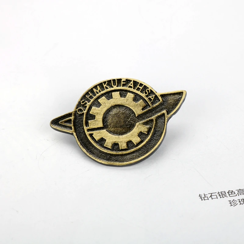 dongsheng jewelry Game Steins Gate Cosplay Badge Pin Brooch Makise Kurisu Labmen The Fate of The Stone Brooches Cosplay Anime