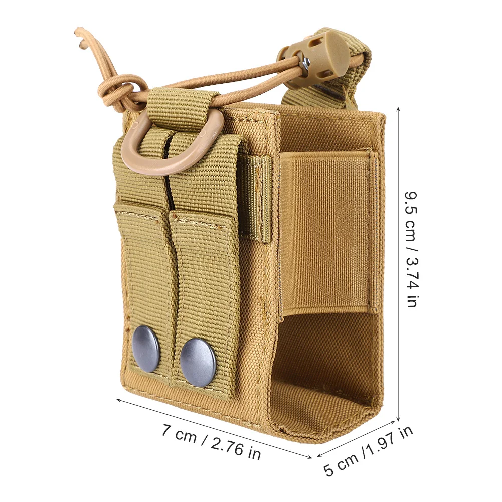 Portable Open Top Design Walkie Talkie Bag Pouch Easy Attached Radio Holder Case For Outdoor Sports Walkie Talkie Accessory