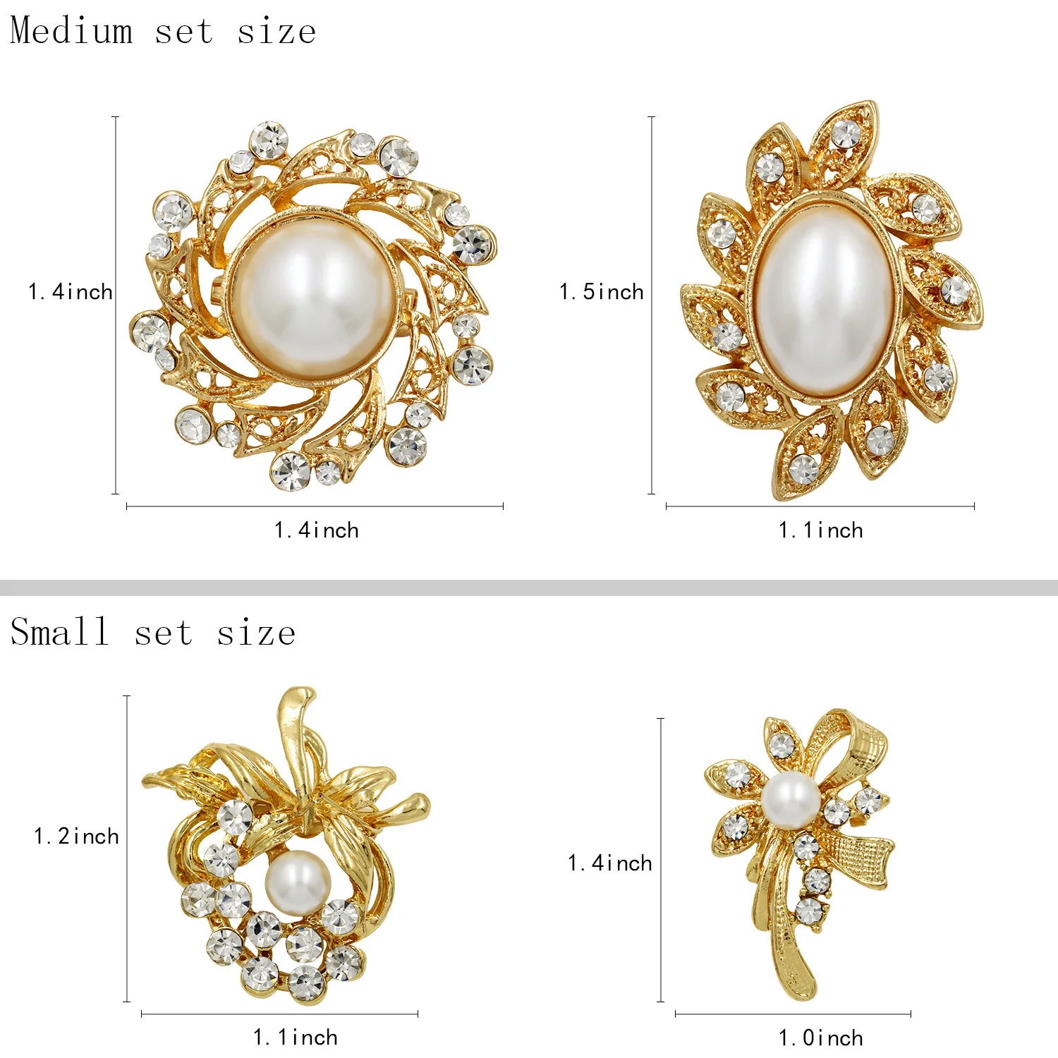 

Europe And America Fashion Brooch Alloy Electroplated Pearl Corsage Women's Garment Accessories Boquet Holder Brooch