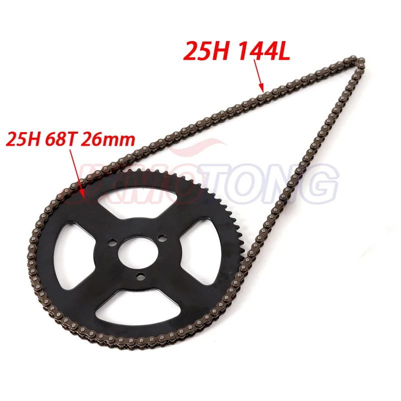 47Cc 49Cc Pocket Bike Chain 25H 136L 142L 144L Loops + Pignone Catena Posteriore Mini Moto Atv Quad 2 Tempi Parti Del Motore Accessori