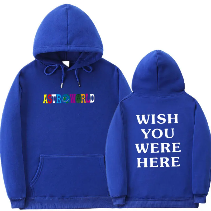 Трэвиса Скотта ASTROWORLD WISH YOU WAS HERE толстовки наборы уличная флисовая толстовка спортивные штаны Мужские Женские худи и брюки S-3XL