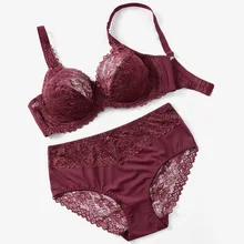 

Lingerie, Sexy Big Yards E Cup Comfortable Bra Lace Bra Rims Together Women Suits Lingerie Set Sexy